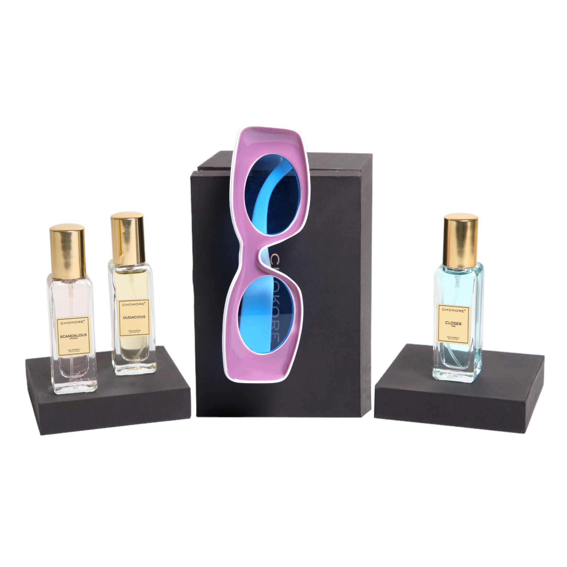 Chokore  Chokore Special 2-in-1 Gift Set for Him/Her (Oval Sunglasses, & Perfumes Combo) 