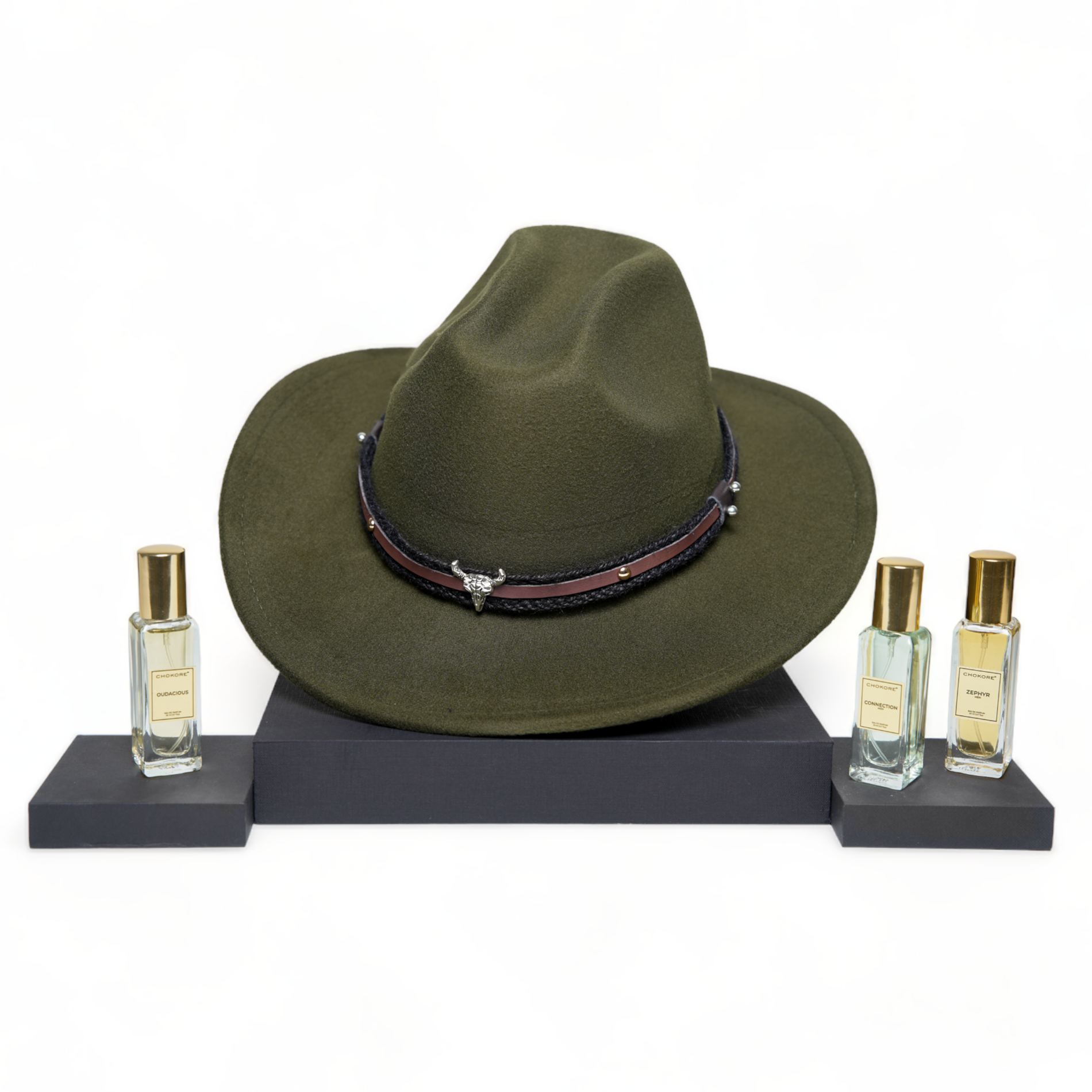 Chokore Chokore Special 2-in-1 Gift Set for Him (American Cowboy Hat, & Perfumes Combo) Chokore Special 2-in-1 Gift Set for Him (American Cowboy Hat, & Perfumes Combo) 