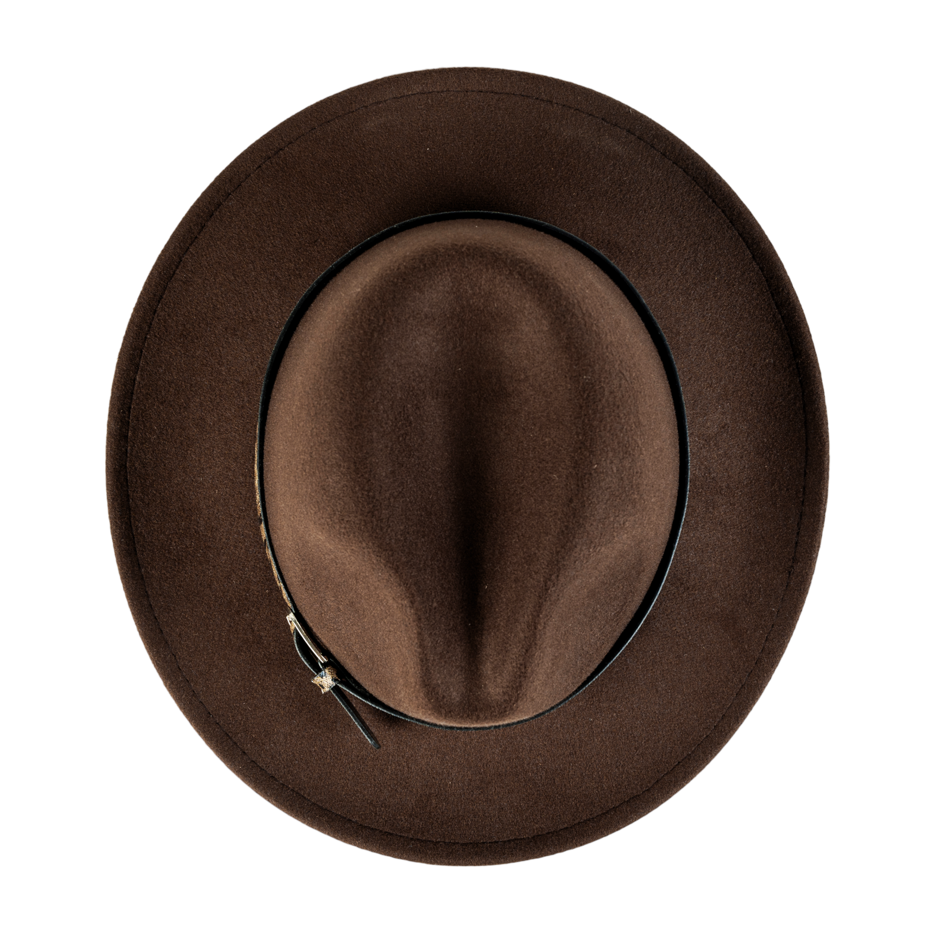 Chokore Chokore Fedora Hat with Leopard Belt (Chocolate Brown) Chokore Fedora Hat with Leopard Belt (Chocolate Brown) 