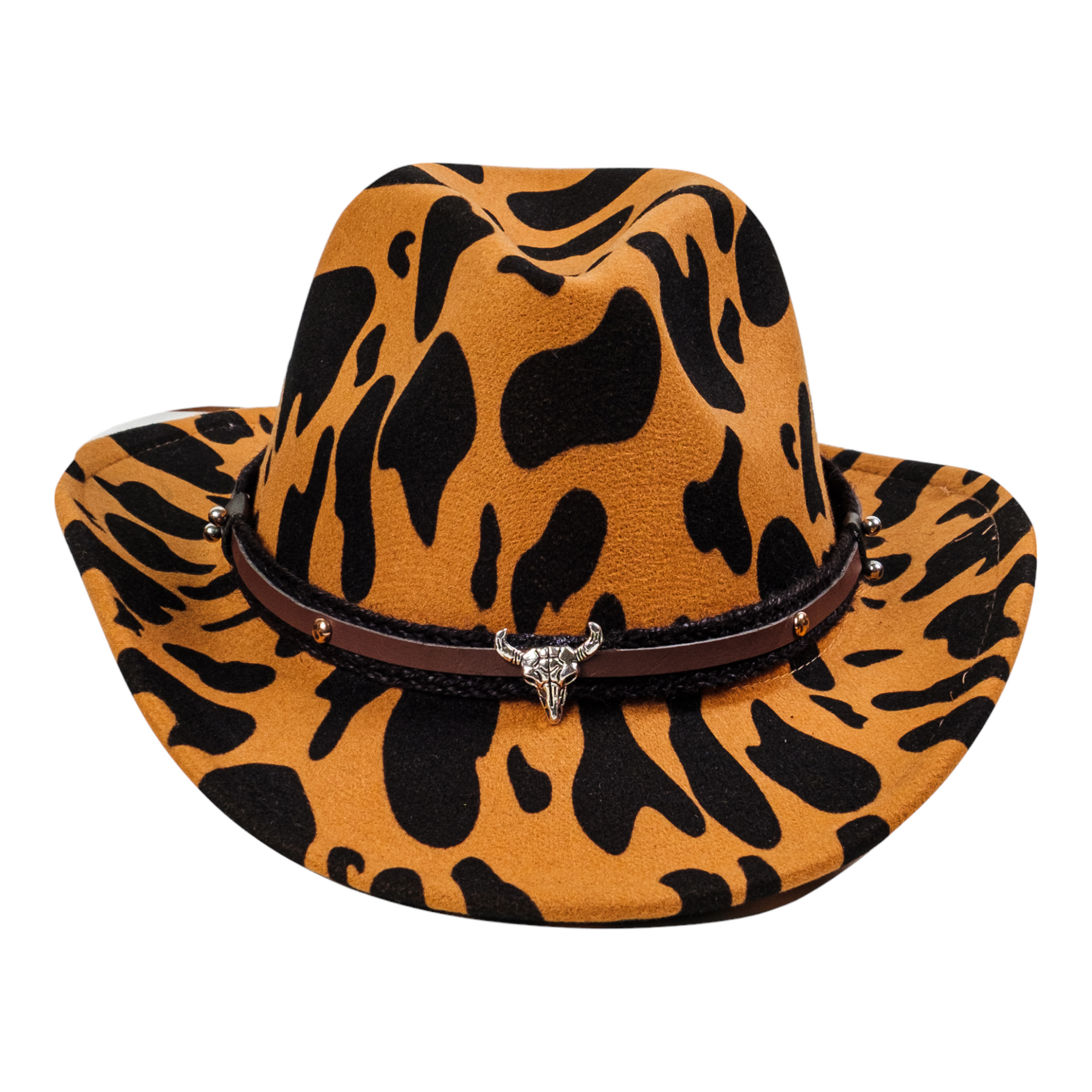 Chokore Chokore Cow Print Cowboy Hat (Yellow) Chokore Cow Print Cowboy Hat (Yellow) 