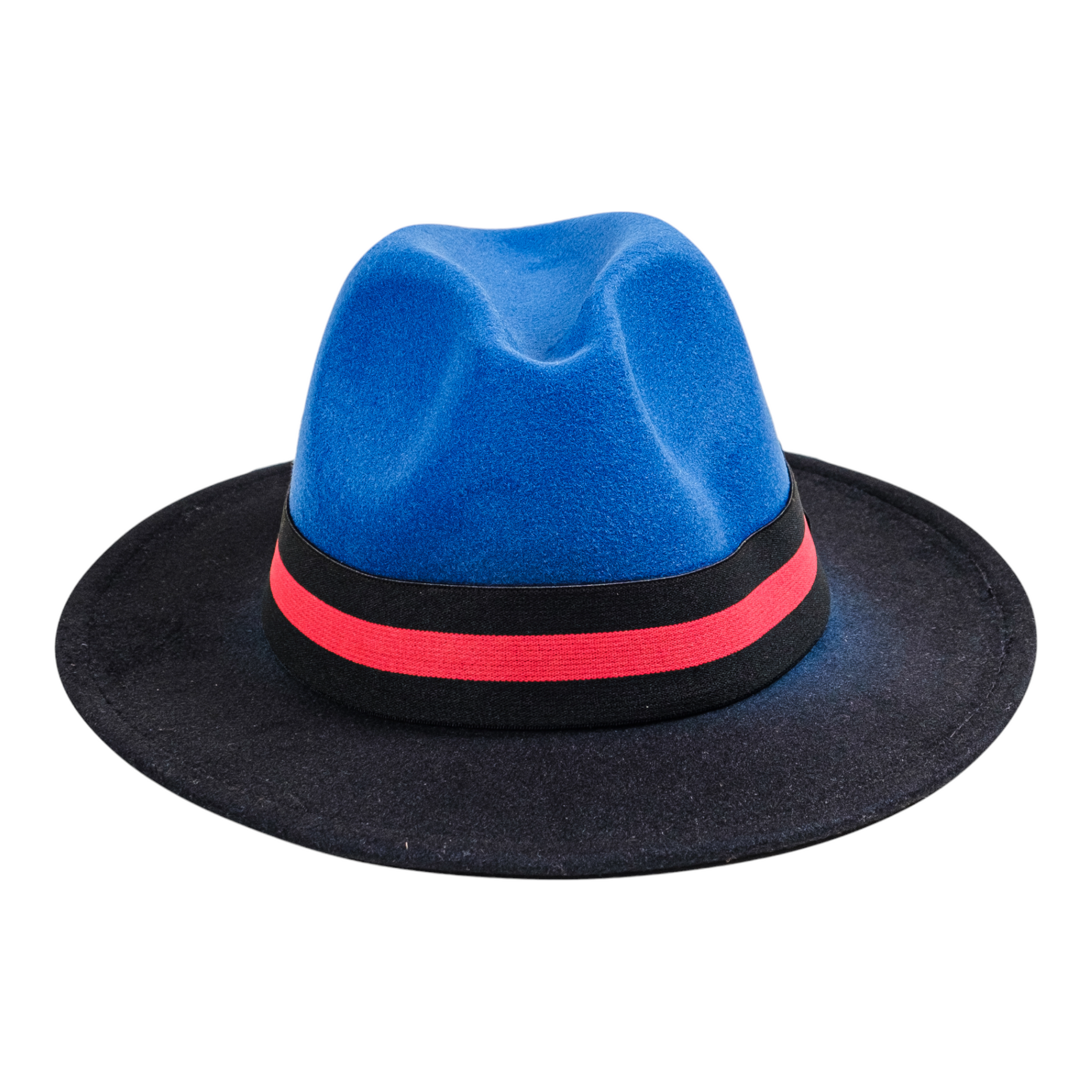 Chokore  Chokore Double-tone Ombre Fedora Hat (Blue & Black) 