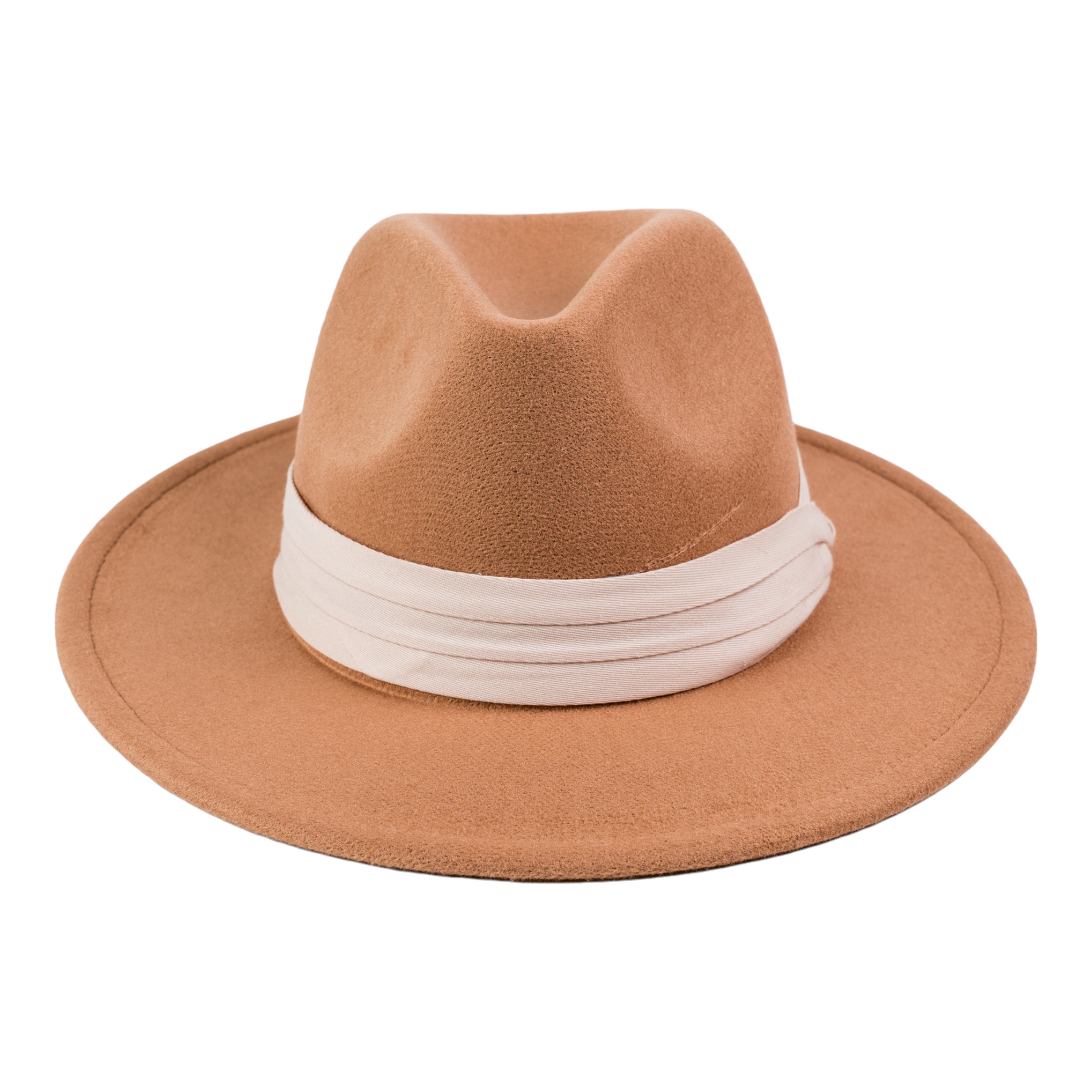 Chokore Chokore Fedora Hat with Ribbon (Camel) Chokore Fedora Hat with Ribbon (Camel) 