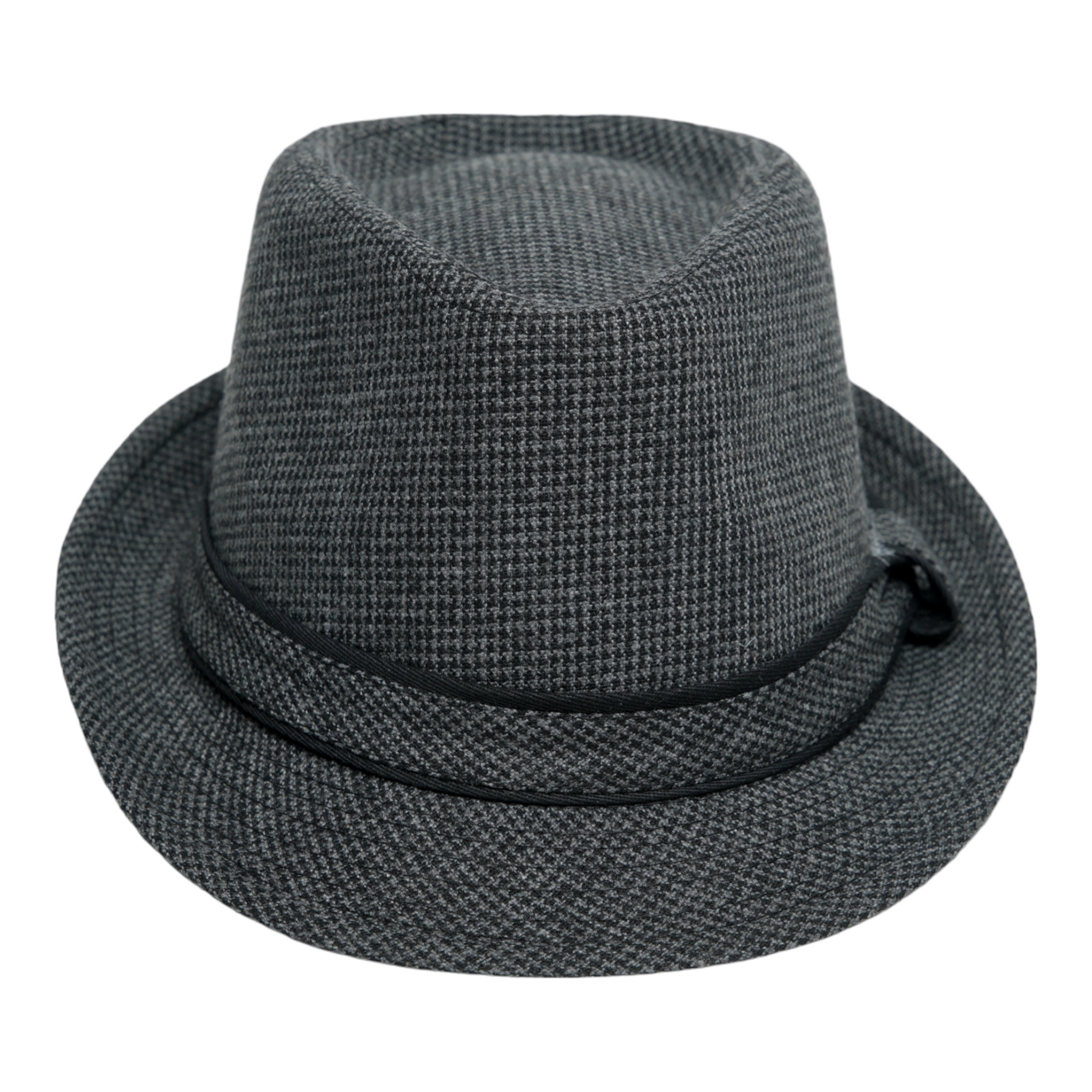 Chokore Chokore Classic Plaid Fedora Hat (Dark Gray) Chokore Classic Plaid Fedora Hat (Dark Gray) 