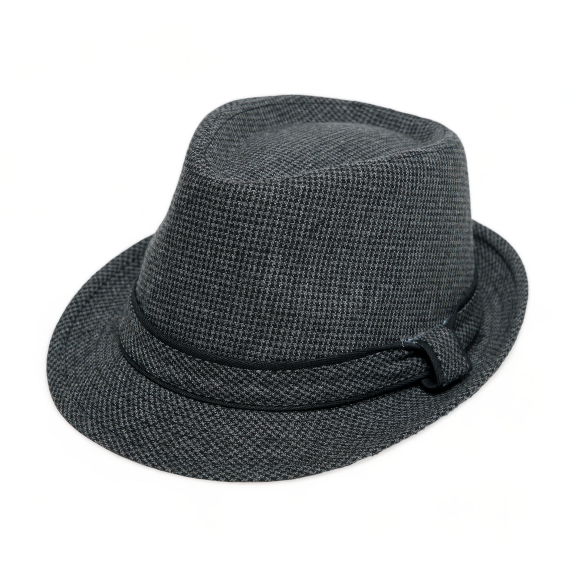 Chokore Chokore Classic Plaid Fedora Hat (Dark Gray) Chokore Classic Plaid Fedora Hat (Dark Gray) 