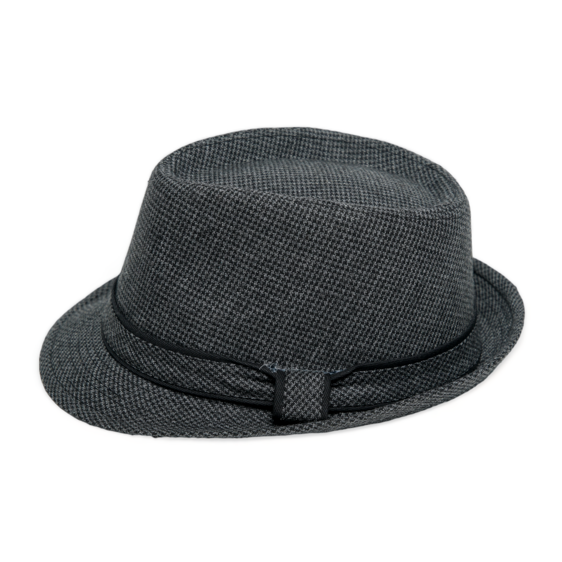 Chokore Chokore Classic Plaid Fedora Hat (Dark Gray) Chokore Classic Plaid Fedora Hat (Dark Gray) 