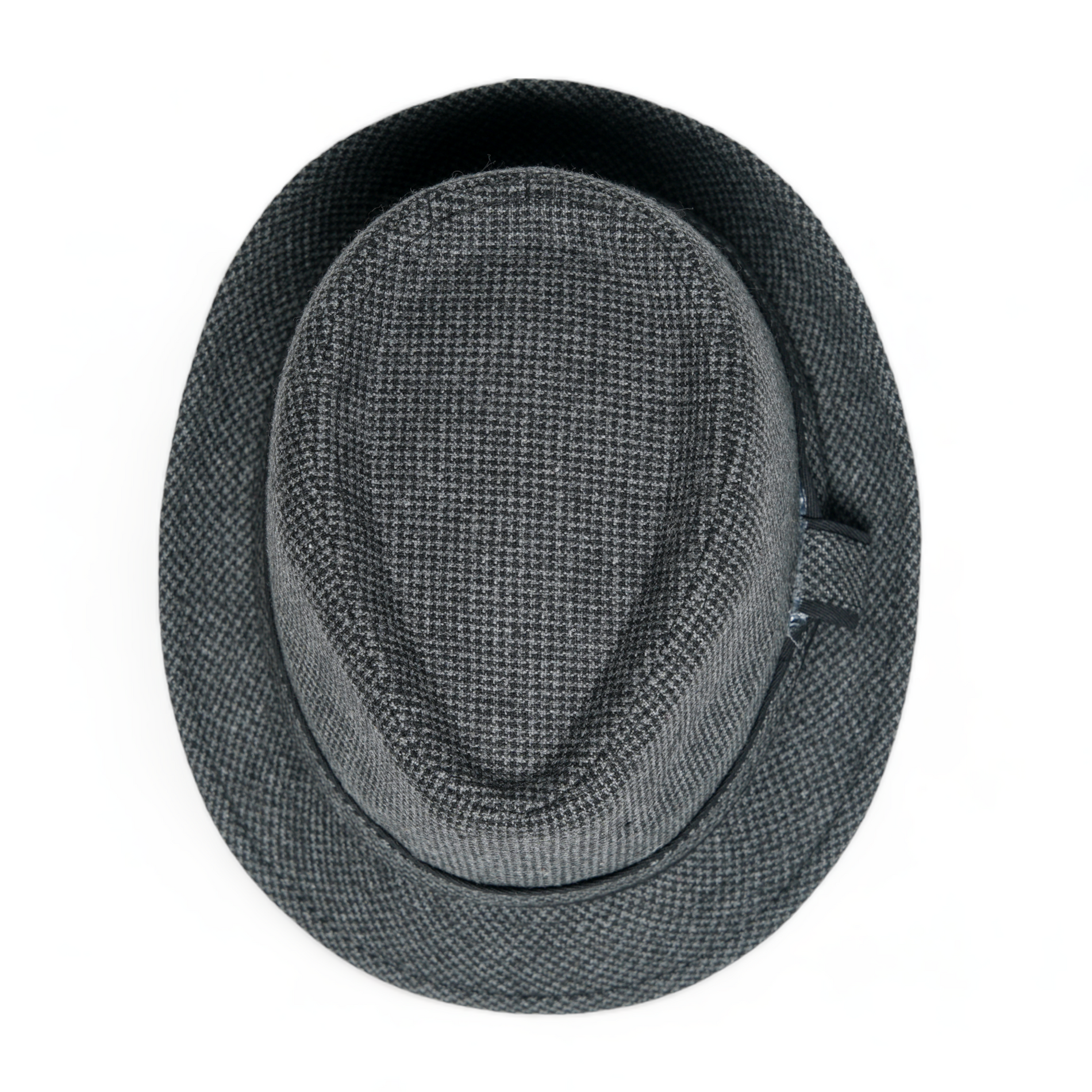 Chokore Chokore Classic Plaid Fedora Hat (Dark Gray) Chokore Classic Plaid Fedora Hat (Dark Gray) 