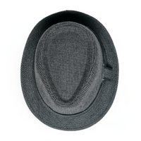 Chokore Chokore Classic Plaid Fedora Hat (Dark Gray)