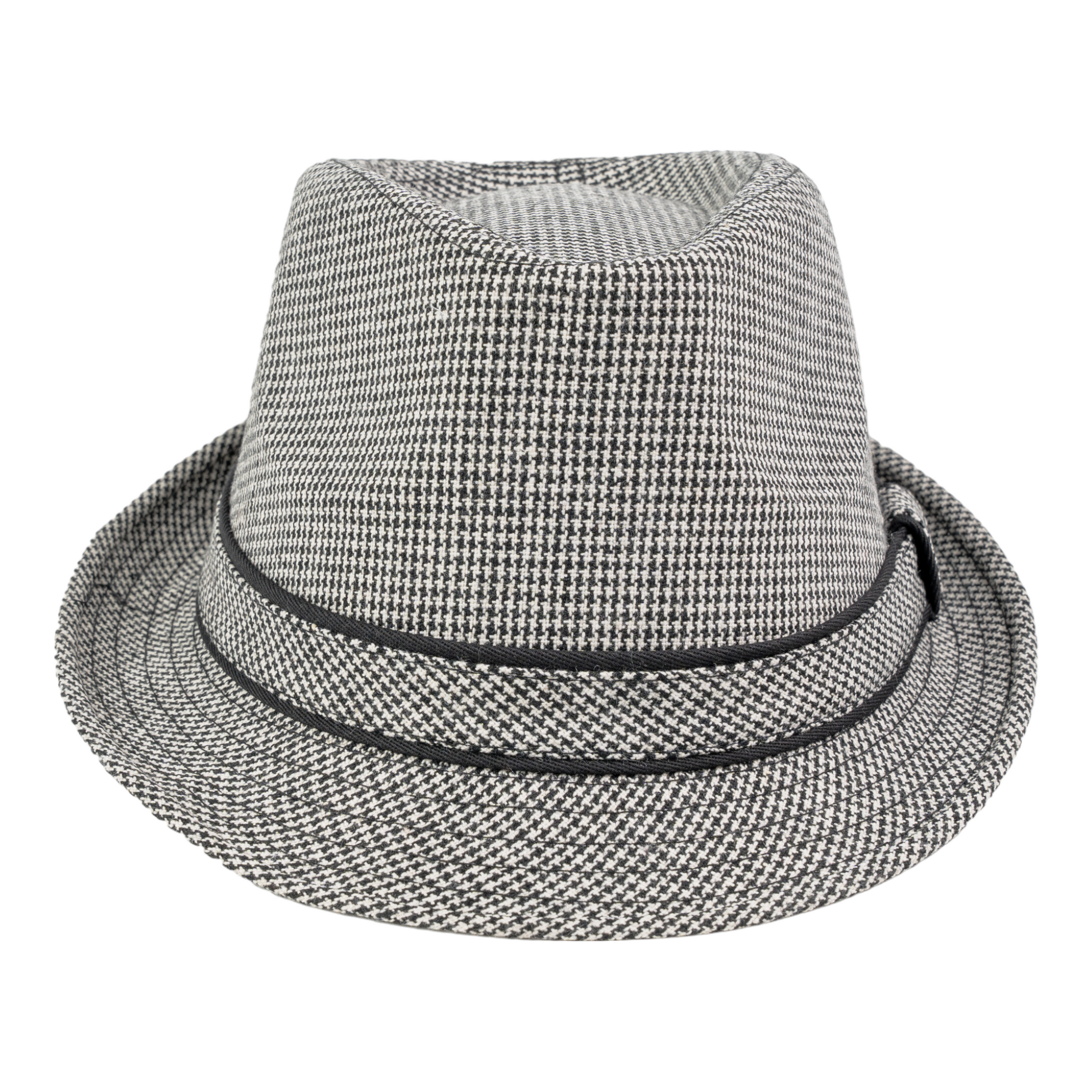 Chokore Chokore Classic Plaid Fedora Hat (Light Gray) Chokore Classic Plaid Fedora Hat (Light Gray) 