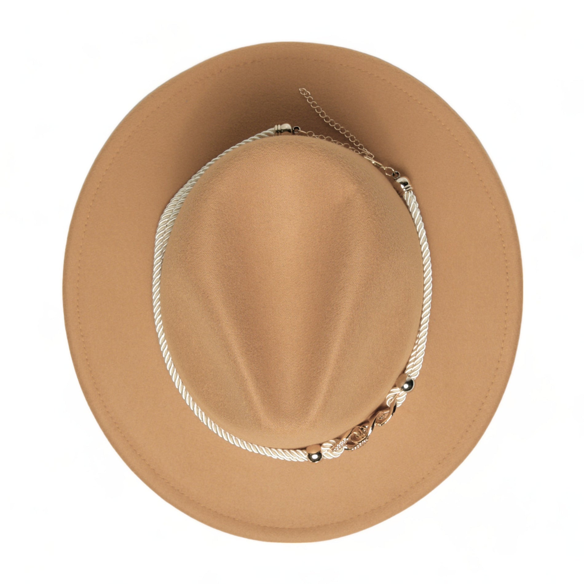 Chokore Chokore Fedora Hat with Belt Buckle (Tan Brown) Chokore Fedora Hat with Belt Buckle (Tan Brown) 