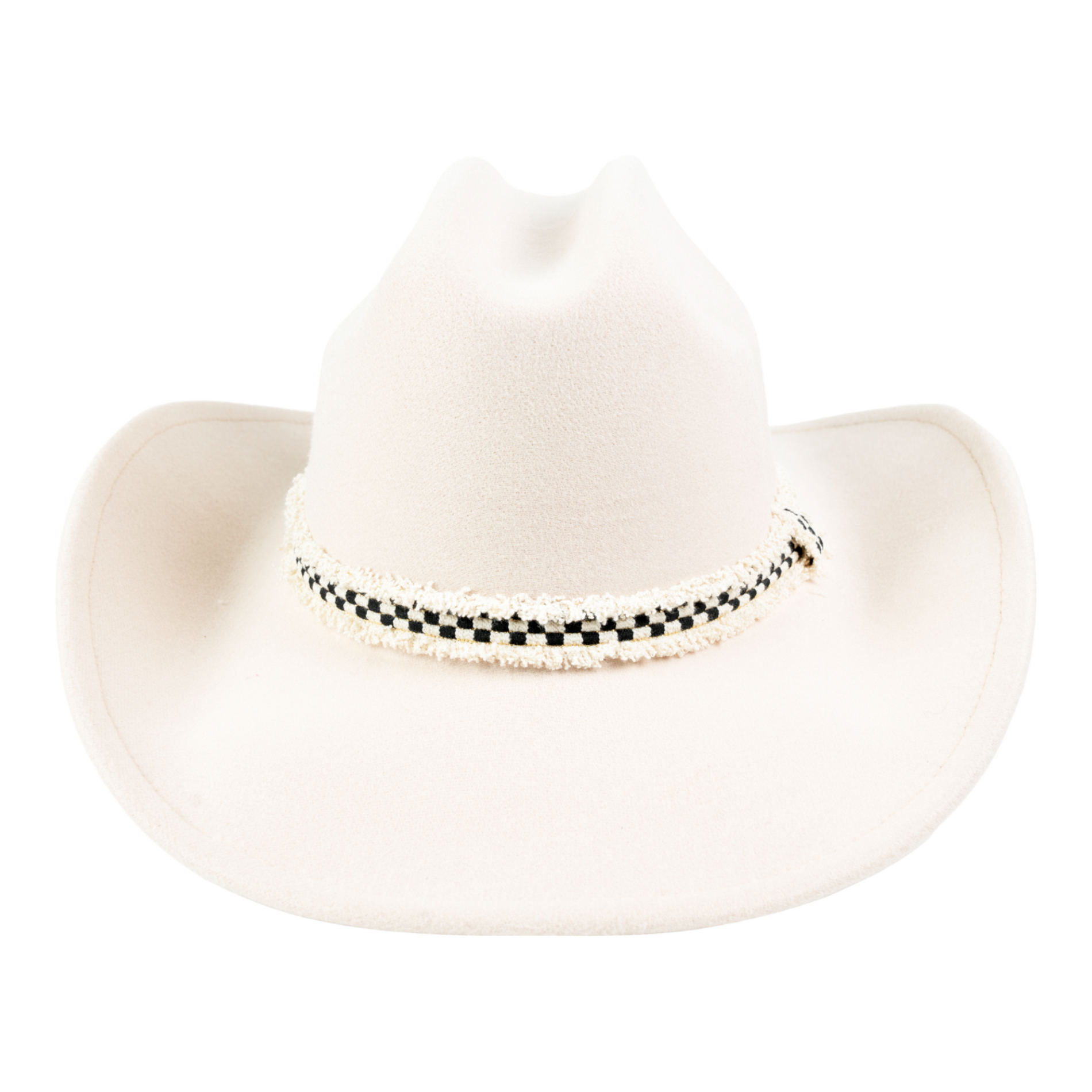 Chokore Chokore Rolled Brim Cowboy Hat with Ribbon (Beige) Chokore Rolled Brim Cowboy Hat with Ribbon (Beige) 