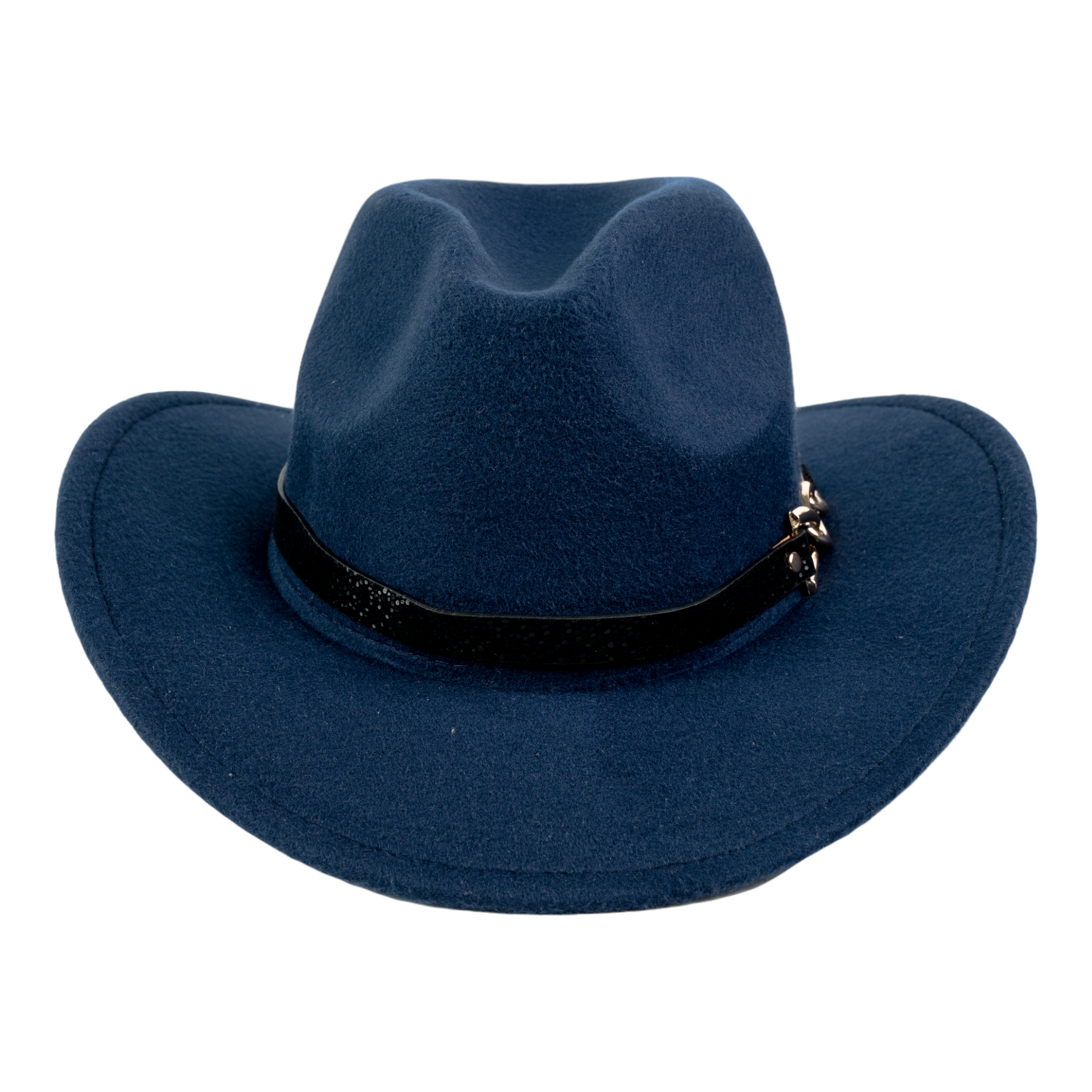 Chokore Chokore Cowboy Hat with Silver Buckle & Belt (Navy Blue) Chokore Cowboy Hat with Silver Buckle & Belt (Navy Blue) 