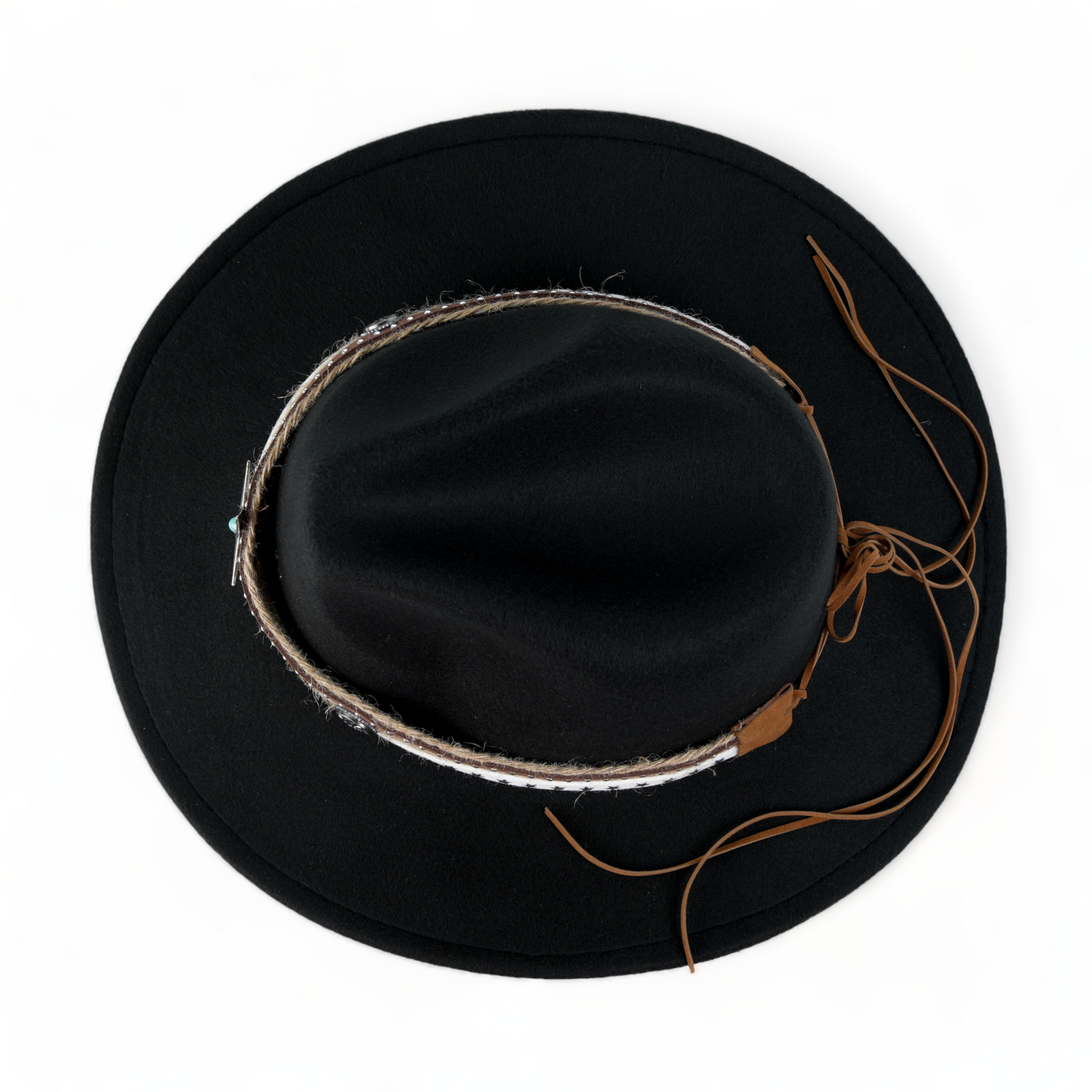 Chokore Chokore Cowboy Hat with Jute Band (Black) Chokore Cowboy Hat with Jute Band (Black) 