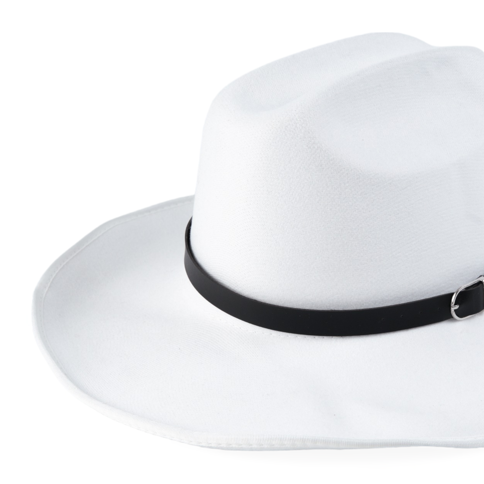 Chokore Chokore Cowboy Hat with Black Belt (White) Chokore Cowboy Hat with Black Belt (White) 