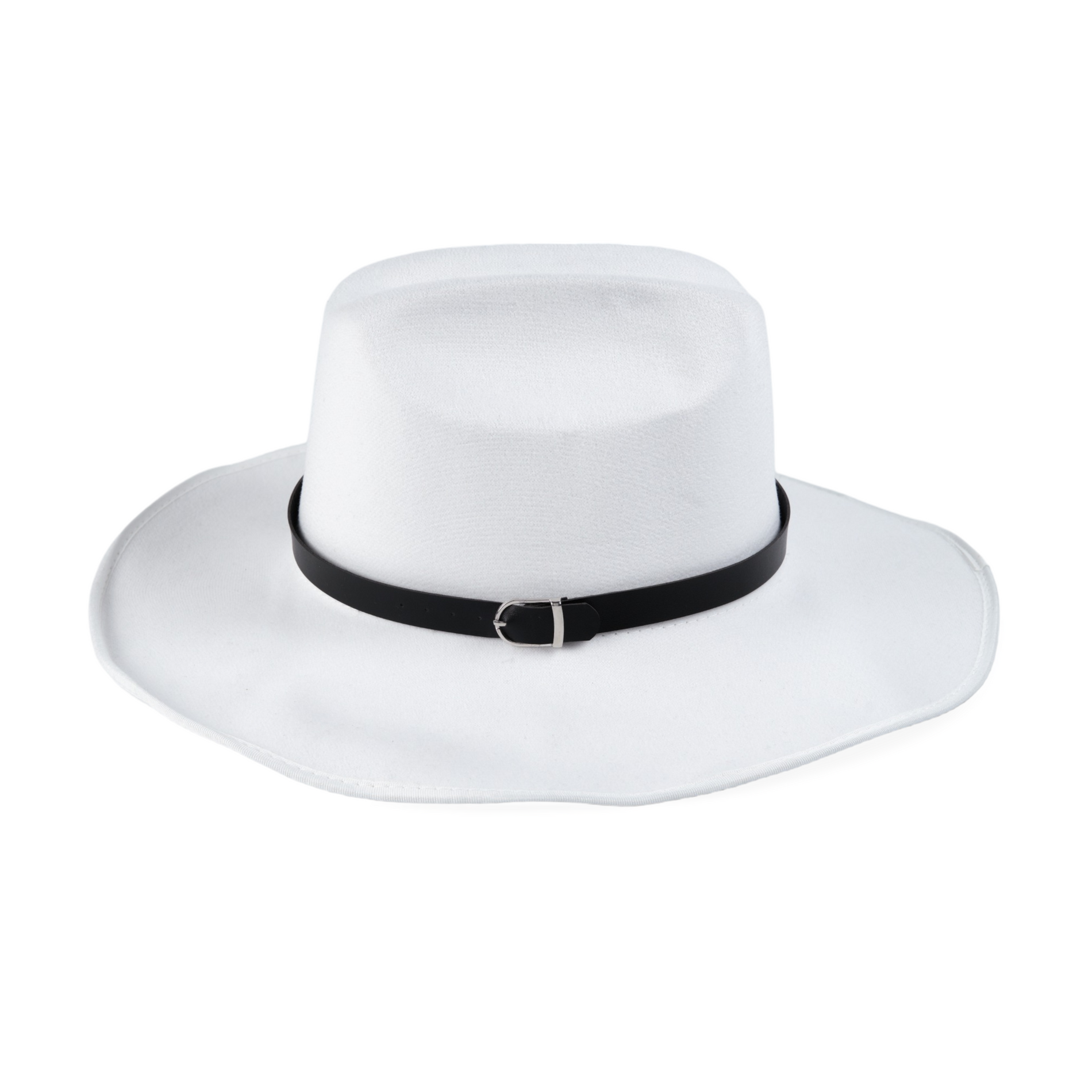 Chokore Chokore Cowboy Hat with Black Belt (White) Chokore Cowboy Hat with Black Belt (White) 