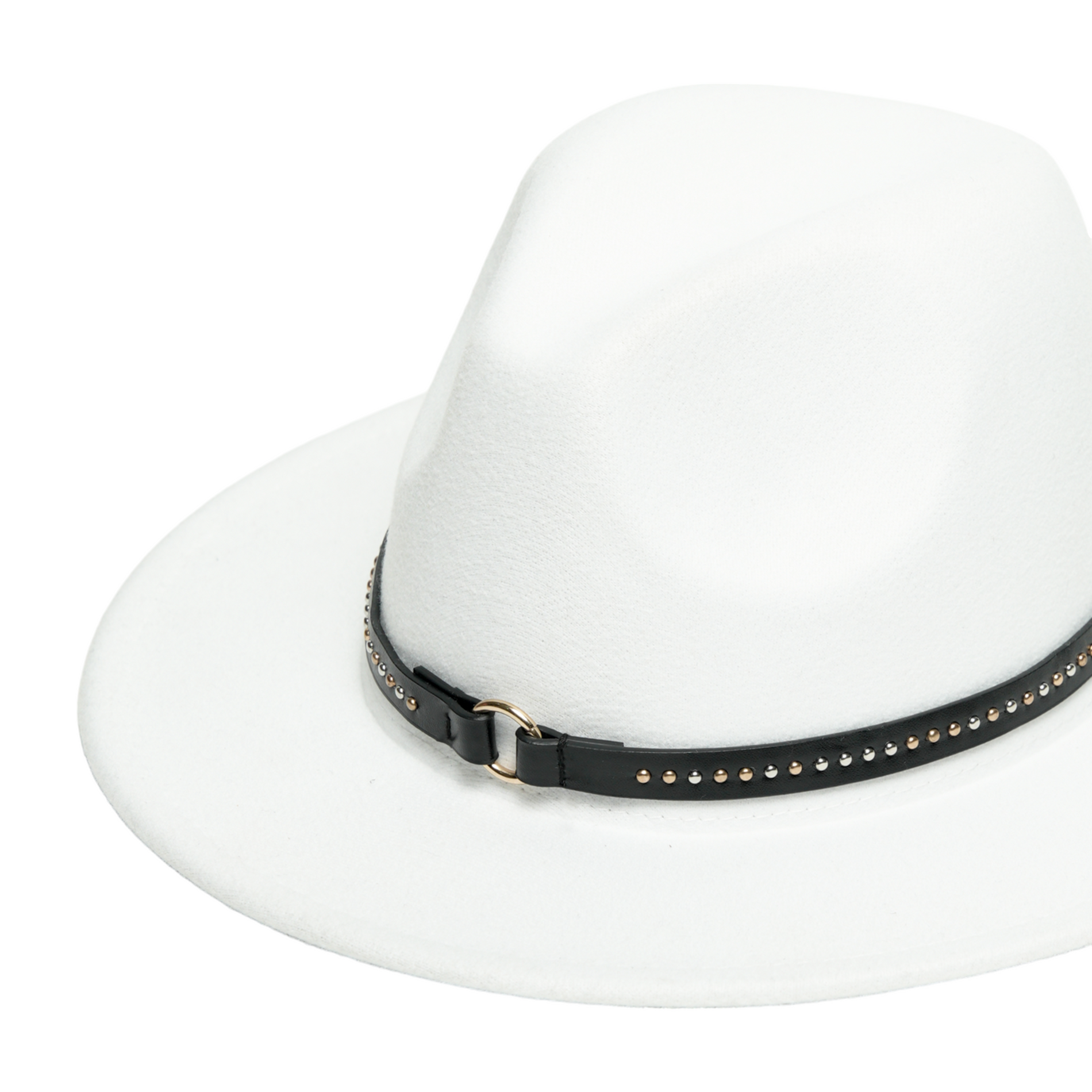 Chokore Chokore Fedora Hat with Belt Band (White) Chokore Fedora Hat with Belt Band (White) 