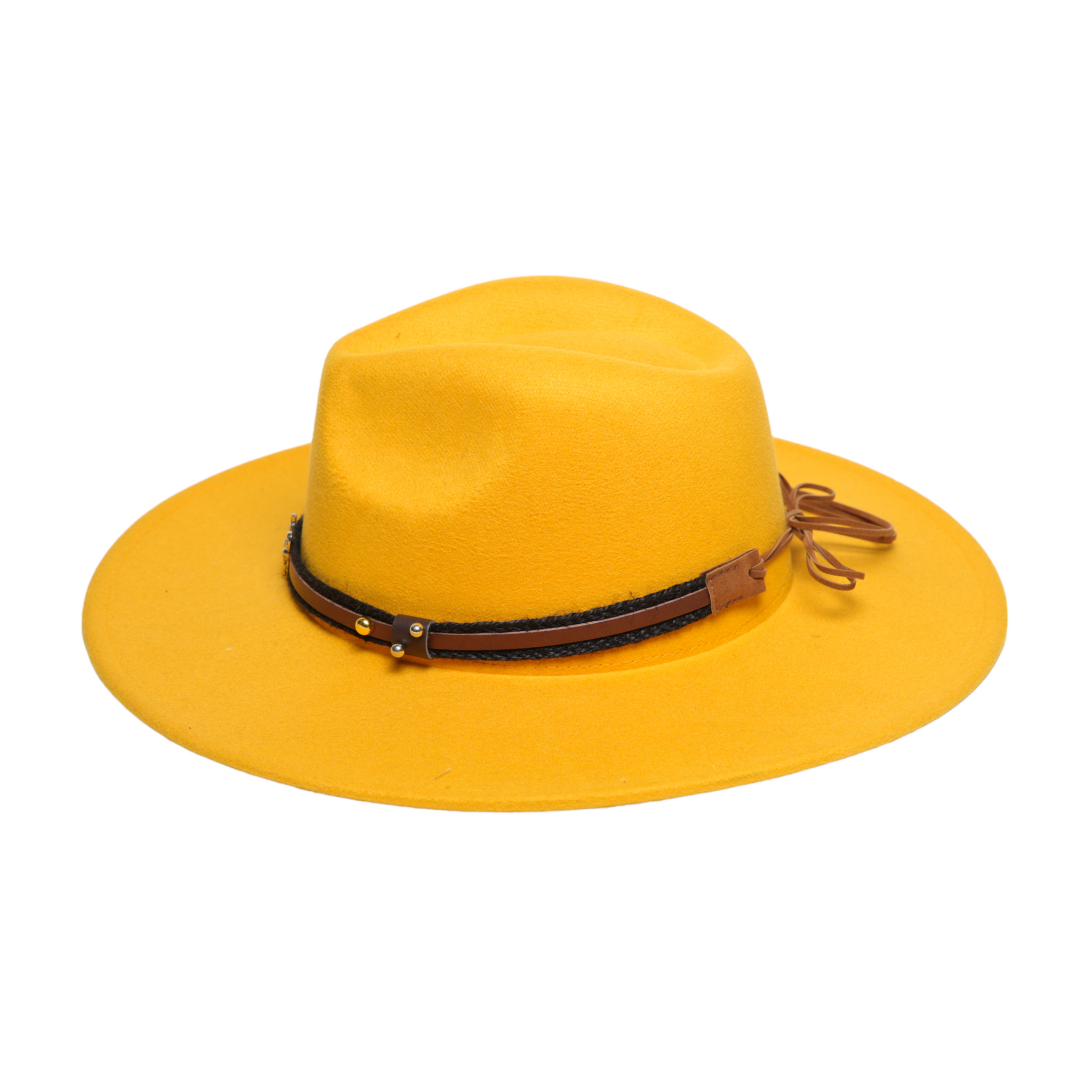 Chokore American Cowhead Fedora Hat (Yellow)