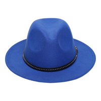 Chokore Chokore Fedora hat with Belt Band (Blue)