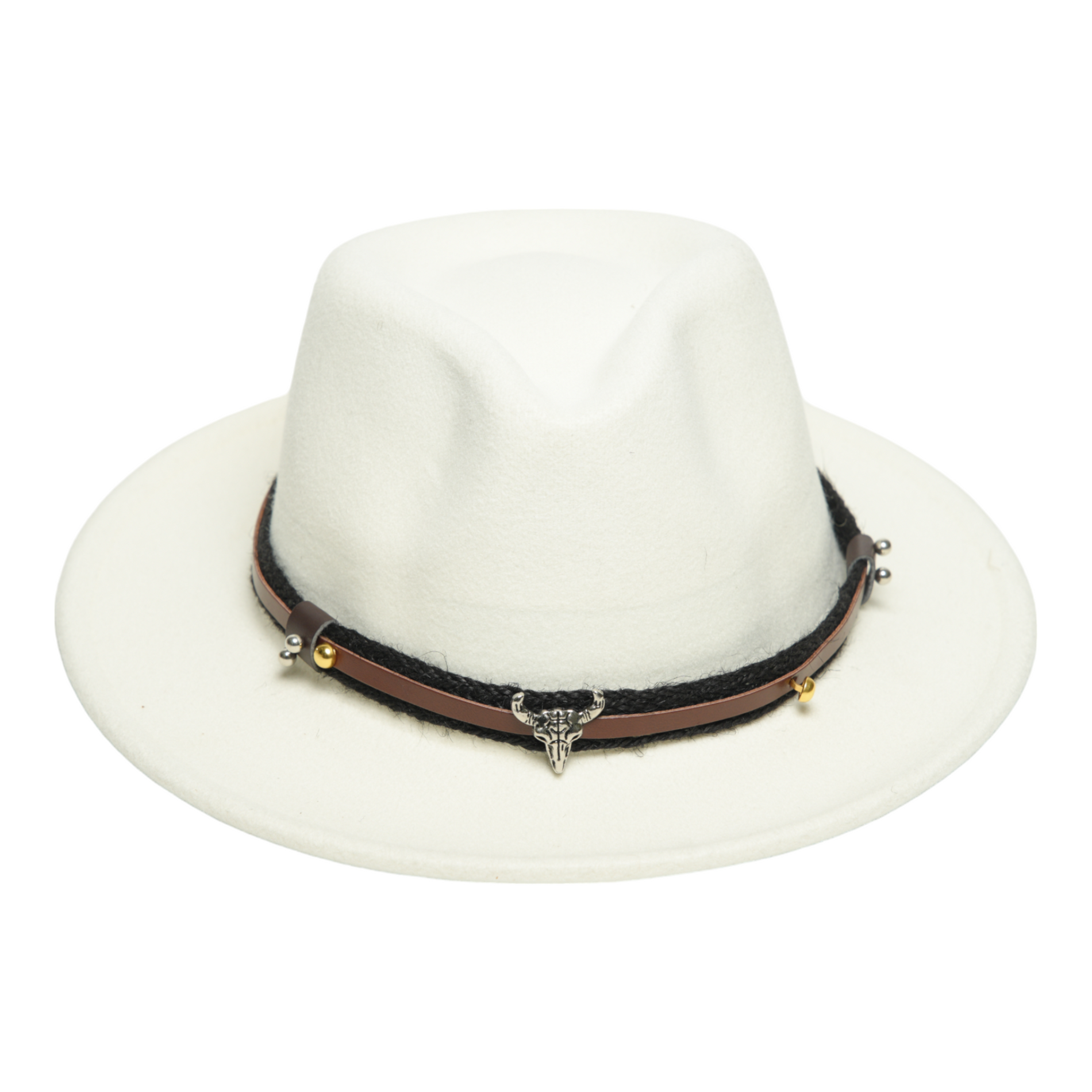 Chokore Chokore American Cowhead Fedora Hat (White) Chokore American Cowhead Fedora Hat (White) 