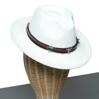 Chokore Chokore American Cowhead Fedora Hat (White)