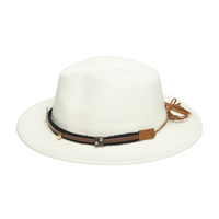 Chokore Chokore American Cowhead Fedora Hat (White)