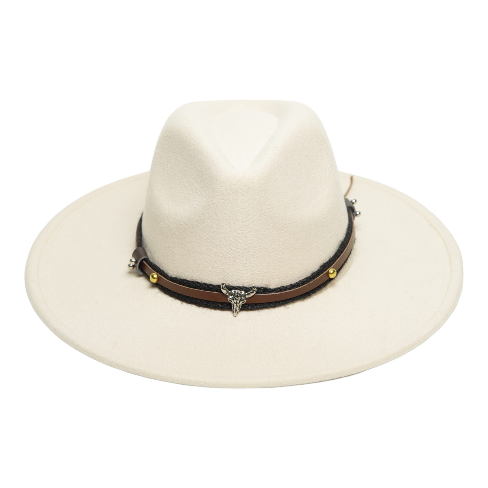 Chokore  Chokore American Cowhead Fedora Hat (Off White) 