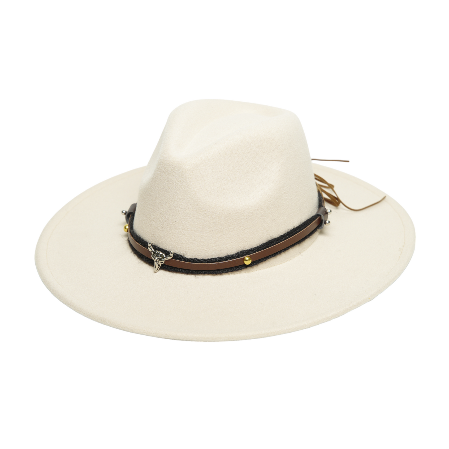 Chokore Chokore American Cowhead Fedora Hat (Off White) Chokore American Cowhead Fedora Hat (Off White) 