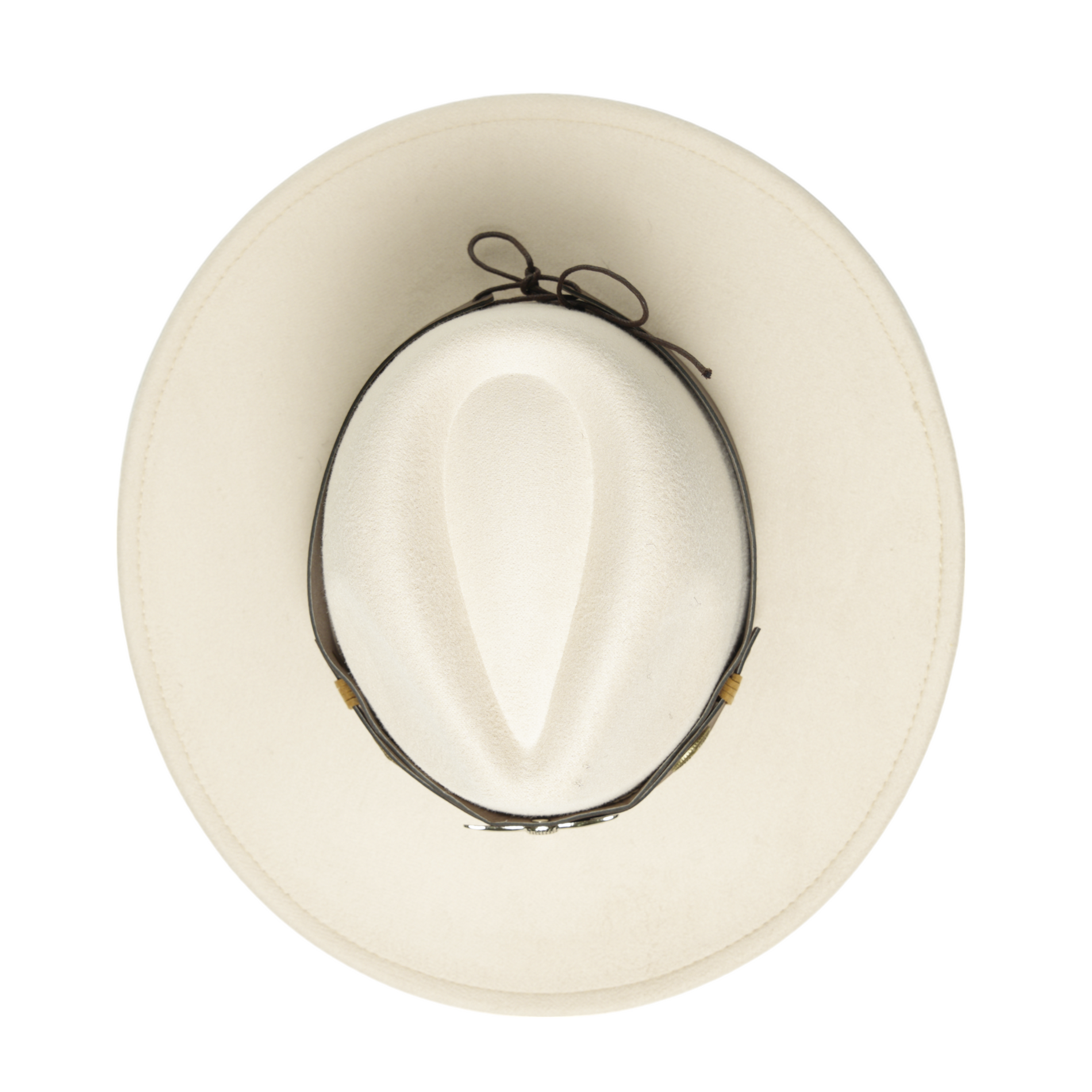 Chokore Chokore fedora hat with Ox head belt  (Off White) Chokore fedora hat with Ox head belt  (Off White) 