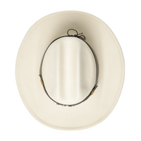 Chokore Chokore American Cowhead Pinched Cowboy Hat   (Off White)