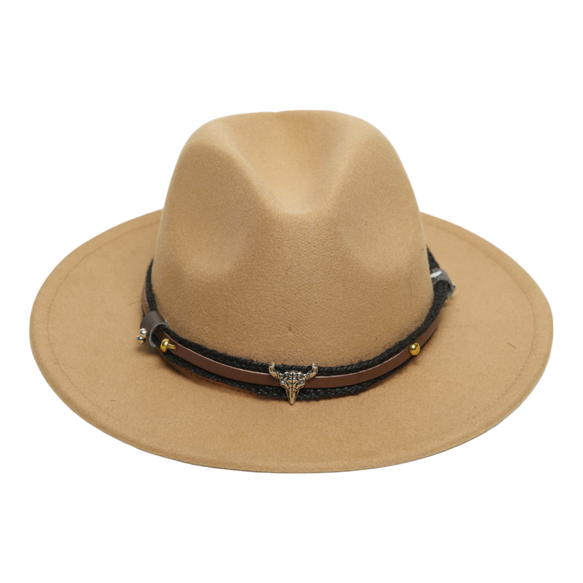 Chokore  Chokore American Cowhead Fedora Hat (Light Brown) 