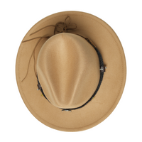 Chokore Chokore American Cowhead Fedora Hat (Light Brown)