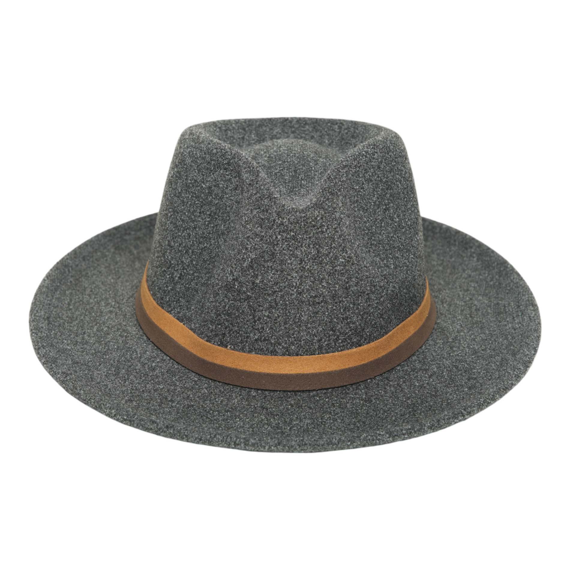 Chokore Chokore Fedora Hat with Dual Tone Band (Dark Gray) Chokore Fedora Hat with Dual Tone Band (Dark Gray) 