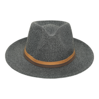 Chokore Chokore Fedora Hat with Dual Tone Band (Dark Gray)