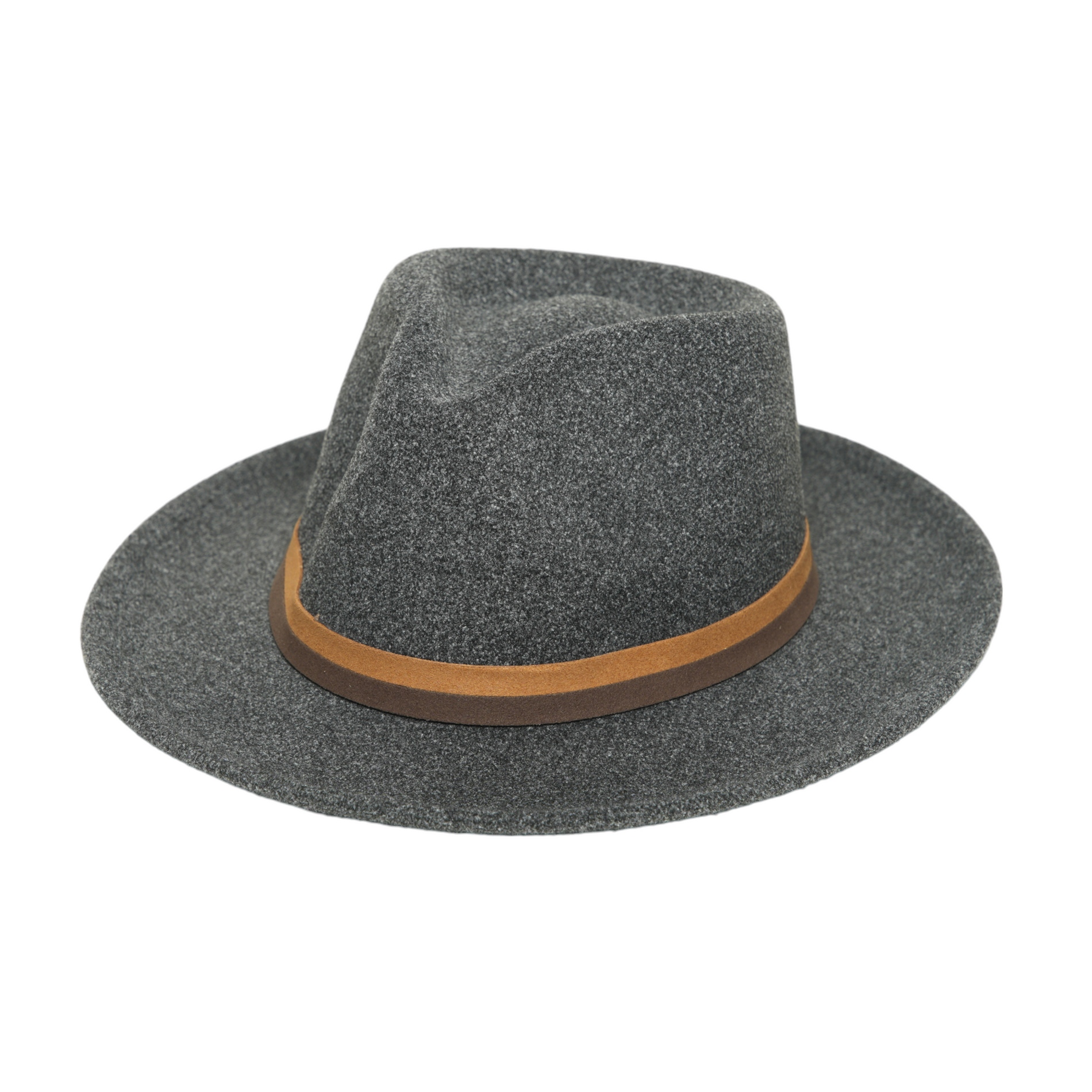 Chokore Chokore Fedora Hat with Dual Tone Band (Dark Gray) Chokore Fedora Hat with Dual Tone Band (Dark Gray) 