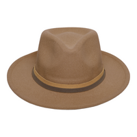 Chokore Chokore Fedora Hat with Dual Tone Band (Khaki)