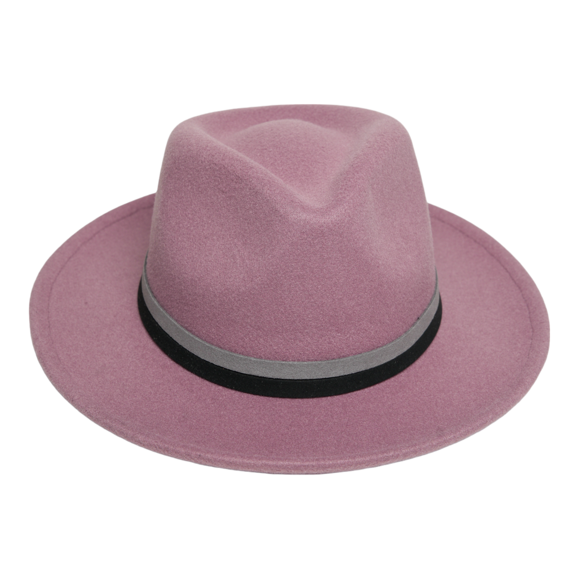 Chokore Chokore Fedora Hat with Dual Tone Band (Mauve) Chokore Fedora Hat with Dual Tone Band (Mauve) 