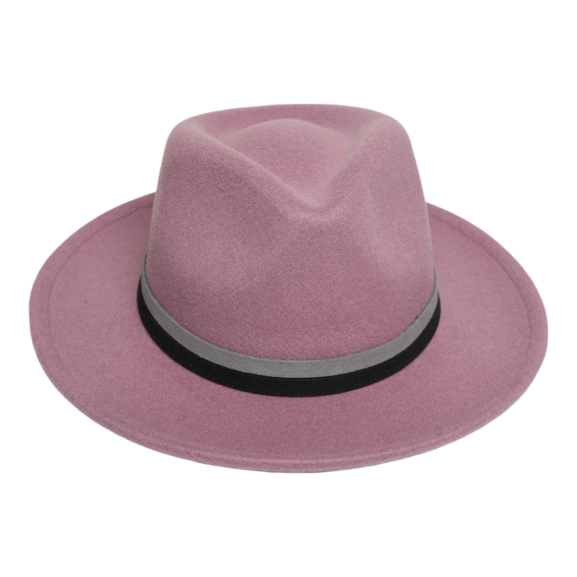 Chokore Fedora Hat with Dual Tone Band (Mauve)