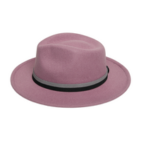 Chokore Chokore Fedora Hat with Dual Tone Band (Mauve)