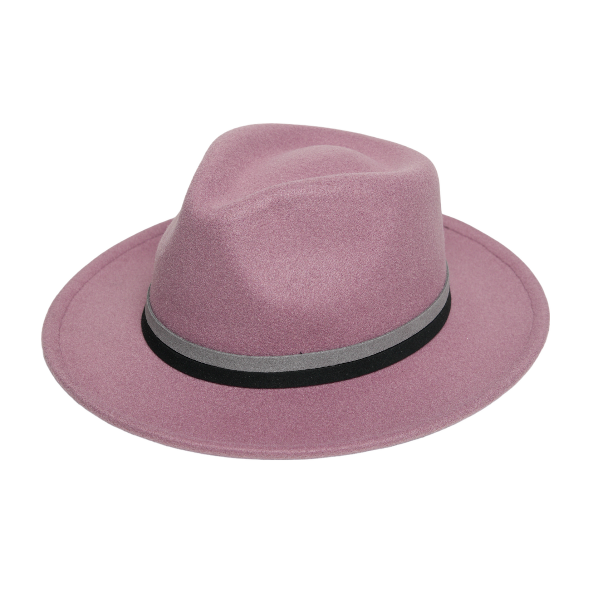 Chokore Chokore Fedora Hat with Dual Tone Band (Mauve) Chokore Fedora Hat with Dual Tone Band (Mauve) 