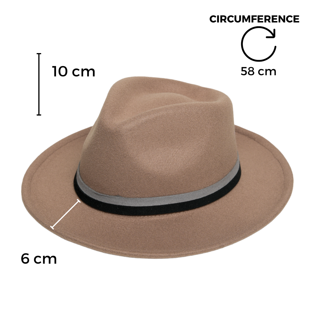 Chokore  Chokore Fedora Hat with Dual Tone Band (Tan Brown) 