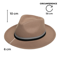 Chokore Chokore Fedora Hat with Dual Tone Band (Tan Brown)