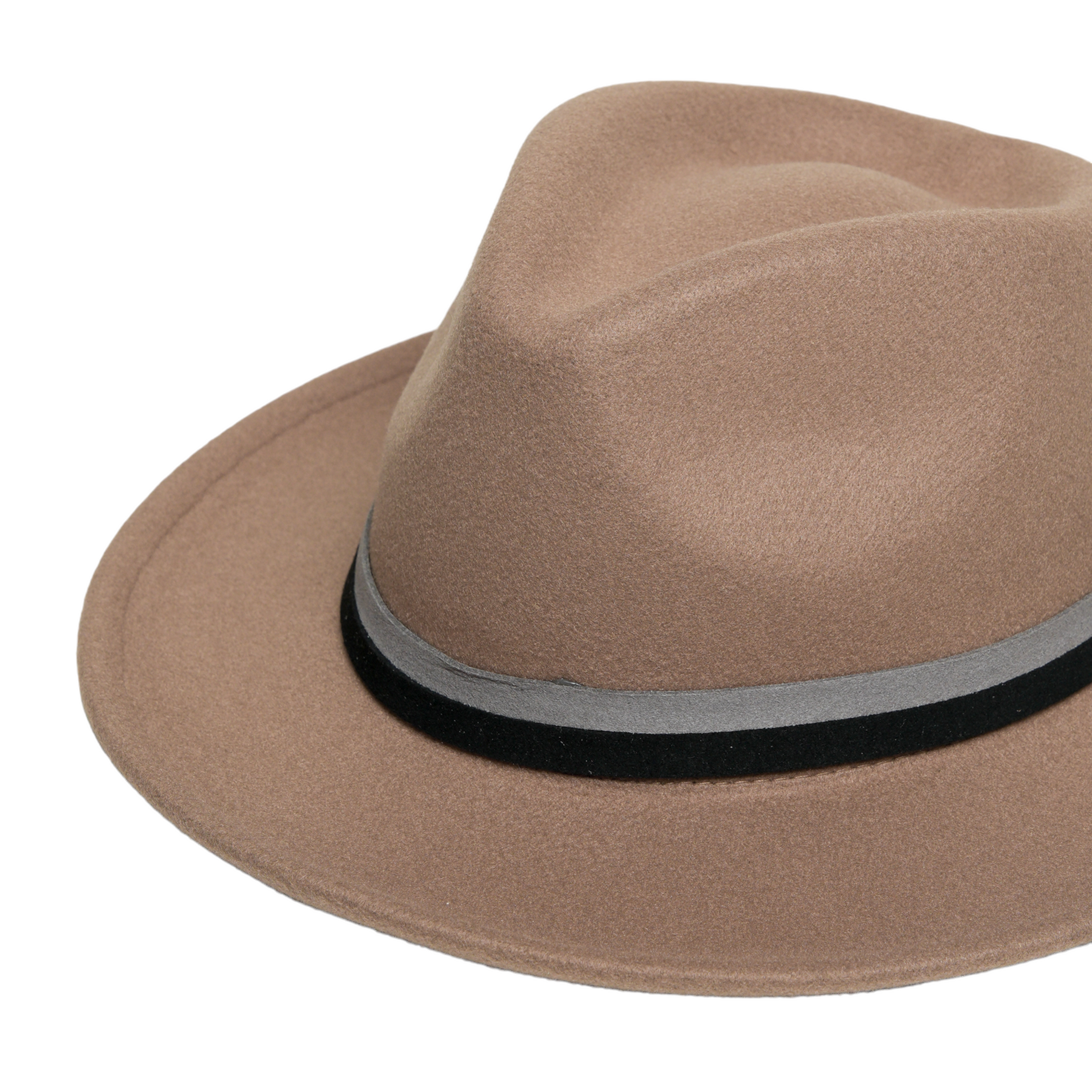 Chokore Chokore Fedora Hat with Dual Tone Band (Tan Brown) Chokore Fedora Hat with Dual Tone Band (Tan Brown) 