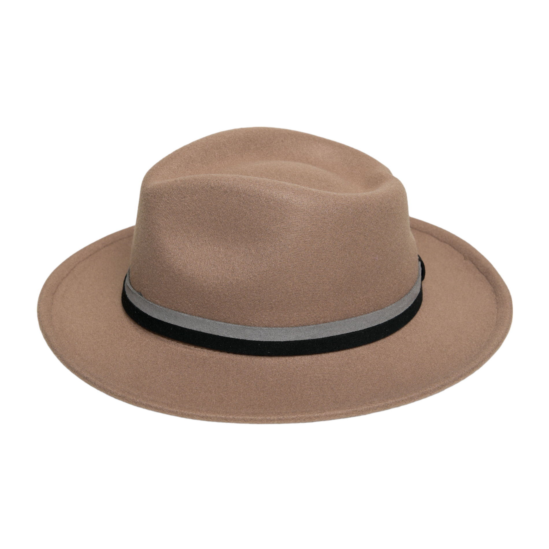 Chokore Chokore Fedora Hat with Dual Tone Band (Tan Brown) Chokore Fedora Hat with Dual Tone Band (Tan Brown) 