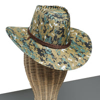 Chokore Chokore Camouflage Sunshade Straw Cowboy Hat (Army Green)