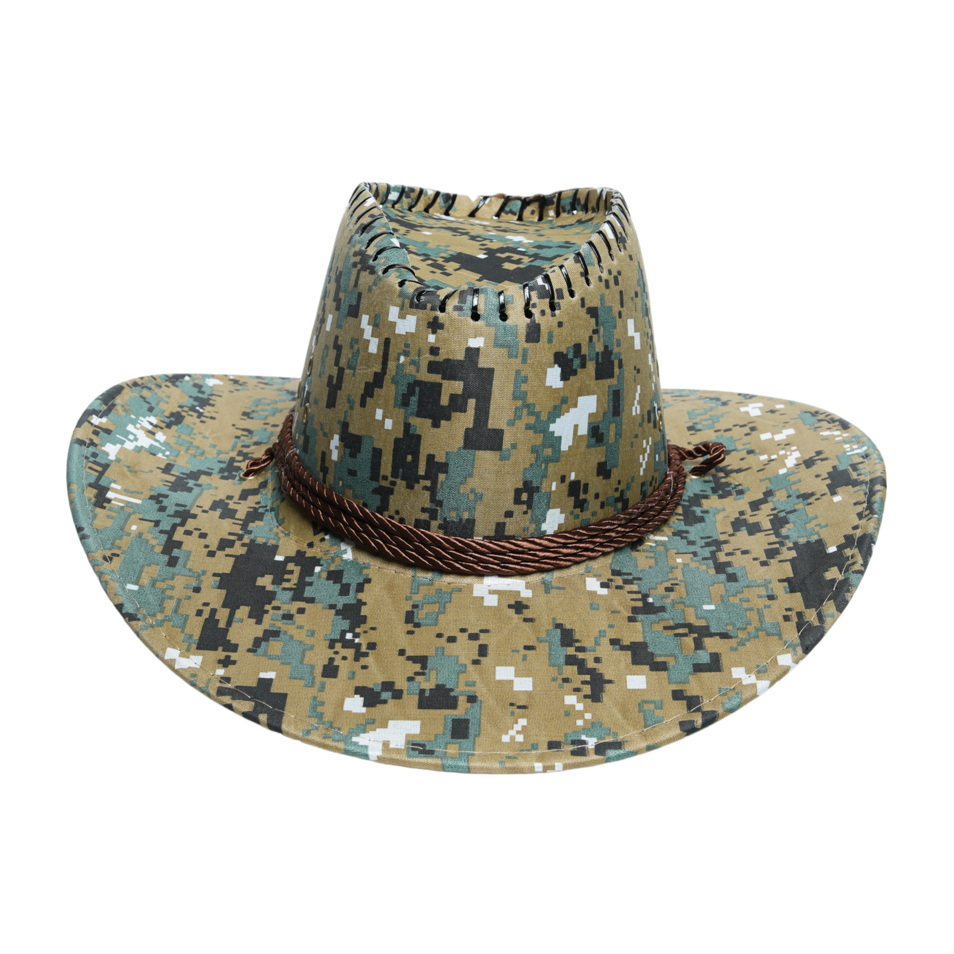 Chokore Chokore Camouflage Sunshade Straw Cowboy Hat (Army Green) Chokore Camouflage Sunshade Straw Cowboy Hat (Army Green) 