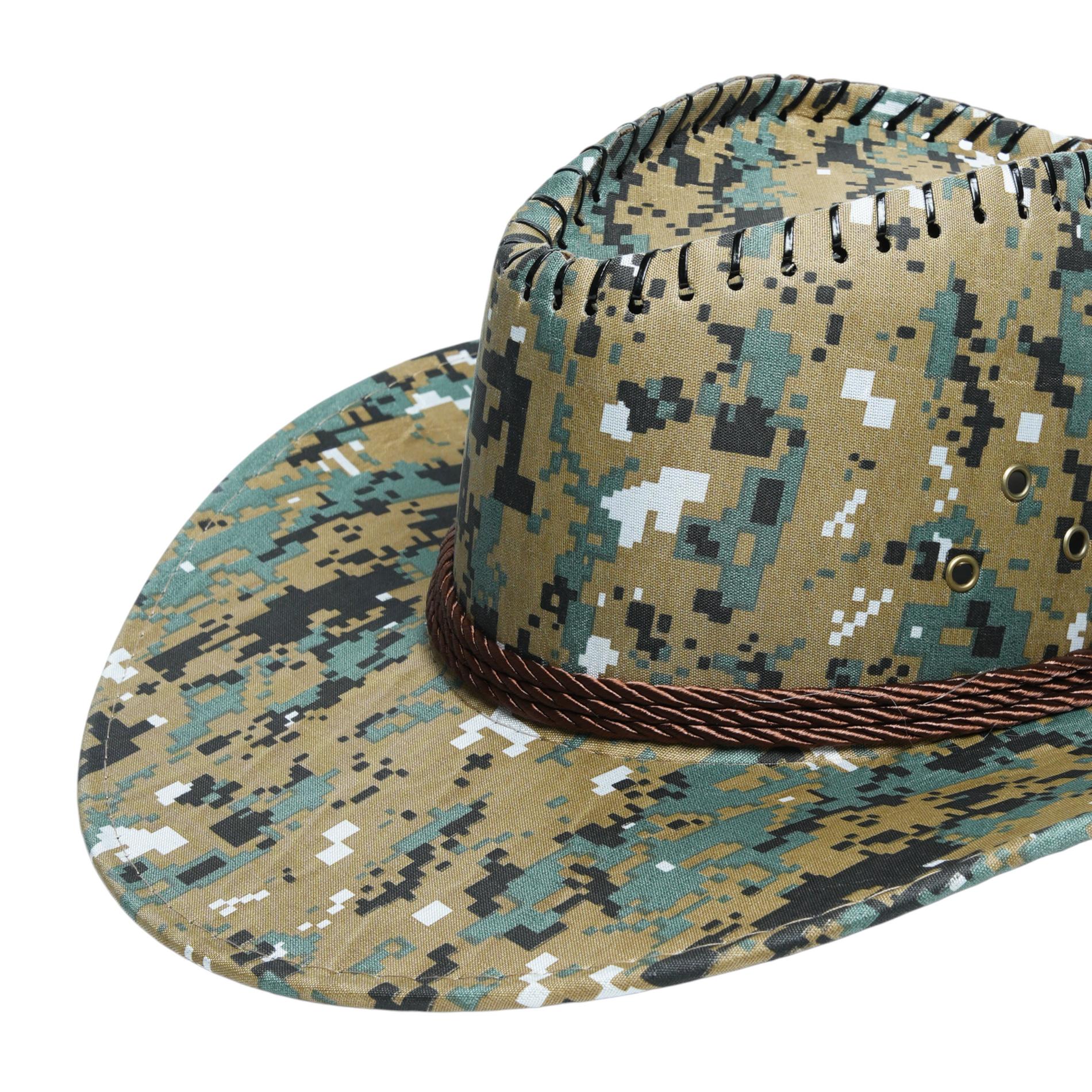 Chokore Chokore Camouflage Sunshade Straw Cowboy Hat (Army Green) Chokore Camouflage Sunshade Straw Cowboy Hat (Army Green) 