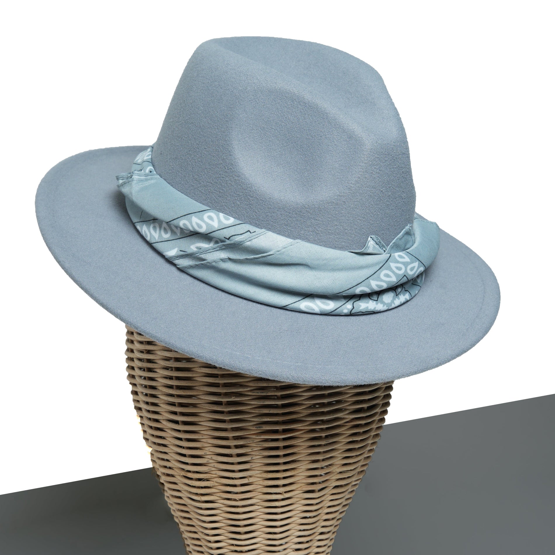 Chokore  Chokore Boho Chic Fedora Hat (Grey) 