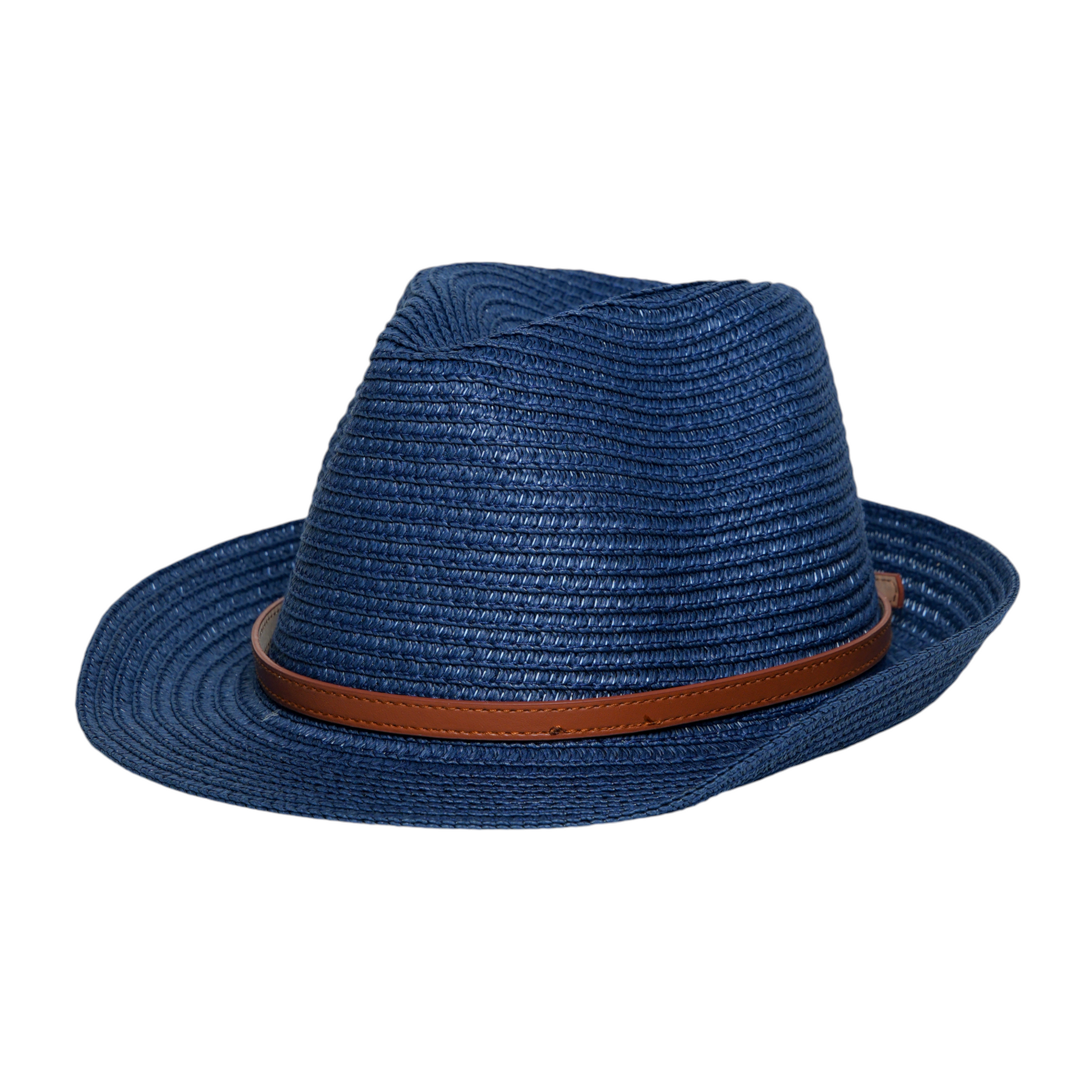 Chokore Chokore Classic Jazz Straw Fedora Hat (Navy Blue) Chokore Classic Jazz Straw Fedora Hat (Navy Blue) 