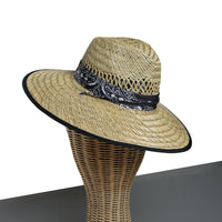 Chokore Chokore Wide Brim Grass Panama Straw Hat (Beige)