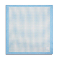 Chokore Chokore Checkered Past (Blue) - Pocket Square & Blue Silk Tie - Solids range