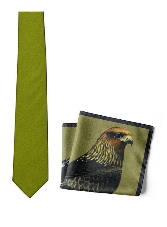 Chokore Chokore he Eagle Has Landed - Pocket Square & Chokore Mehandi Silk Tie - Solids range Chokore he Eagle Has Landed - Pocket Square & Chokore Mehandi Silk Tie - Solids range 